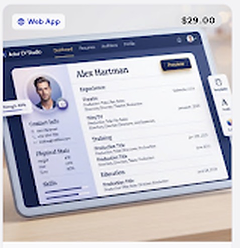 Actor CV Studio interface