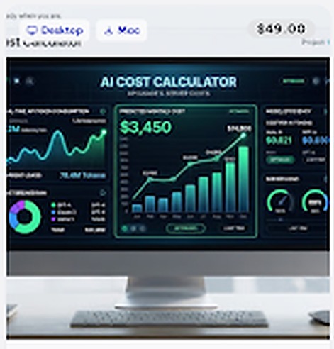 AI Cost Calculator interface